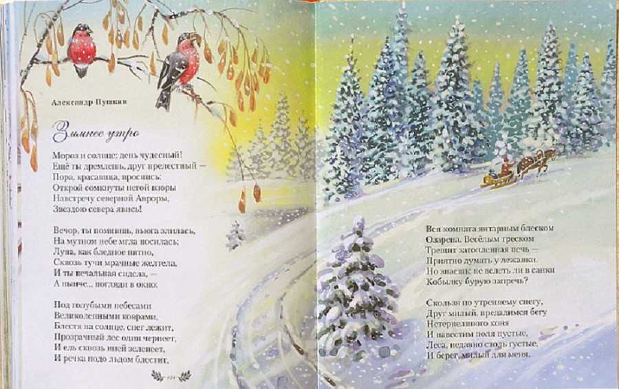 Короткие стихи пушкина про зиму