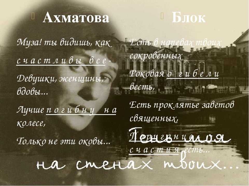 Анализ стихотворения ахматовой “музе (муза-сестра заглянула в лицо…)”. анализ стихотворения «муза» ахматова