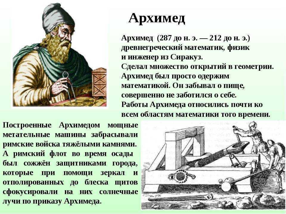 Биография архимеда