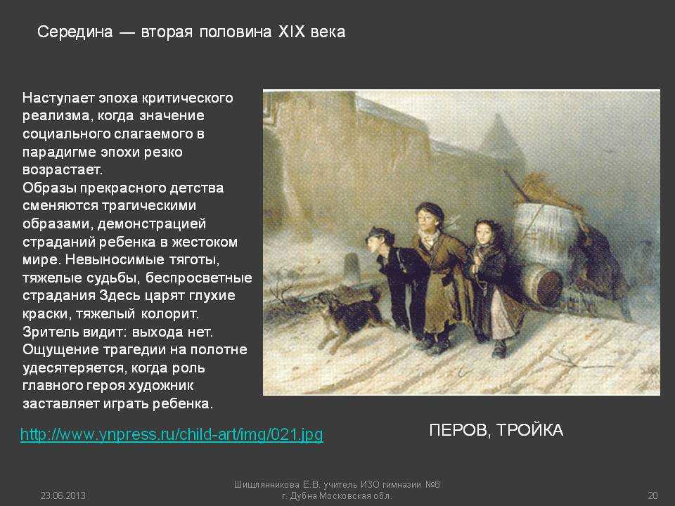 Сочинение описание картины тройка перова 4, 6 класс