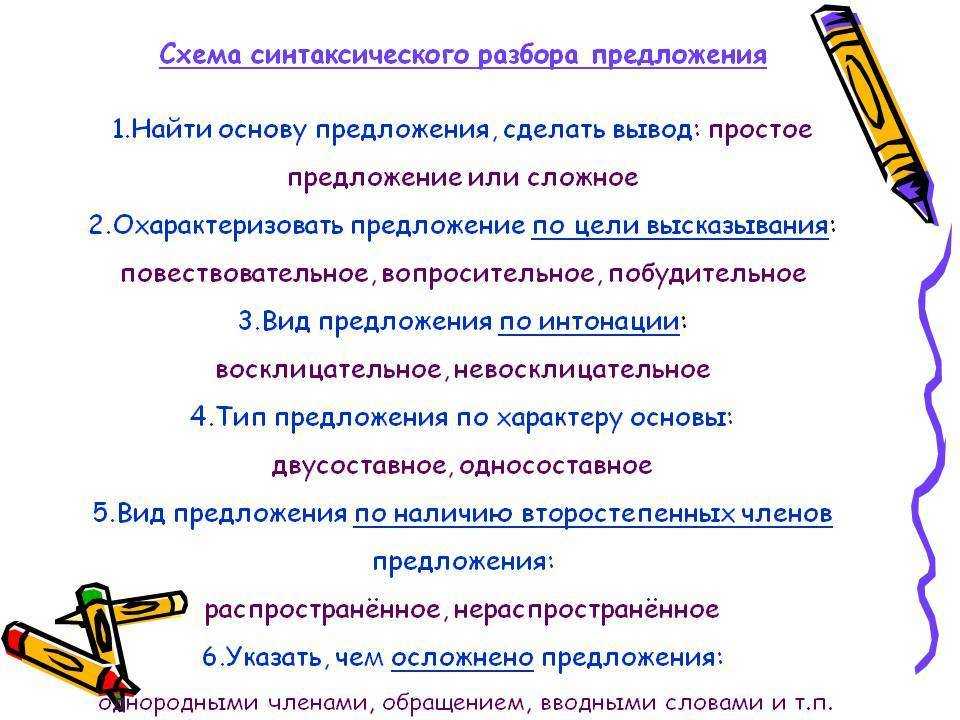 Синтаксический разбор предложения онлайн и бесплатно