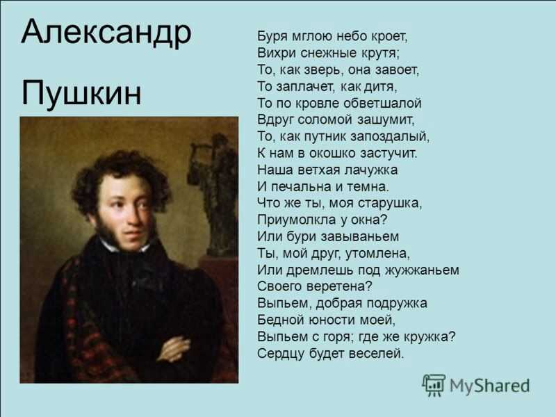 Александр пушкин – буря – стихочудовище