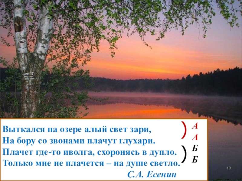 Анализ стихотворения есенина «выткался на озере алый свет зари…. есенин сергей - выткался на озере алый свет зари