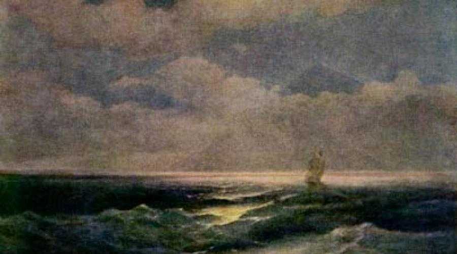Сочинение-описание по картине и.к. айвазовского «море. лунная ночь» :: школьное сочинение на сочиняшка.ру