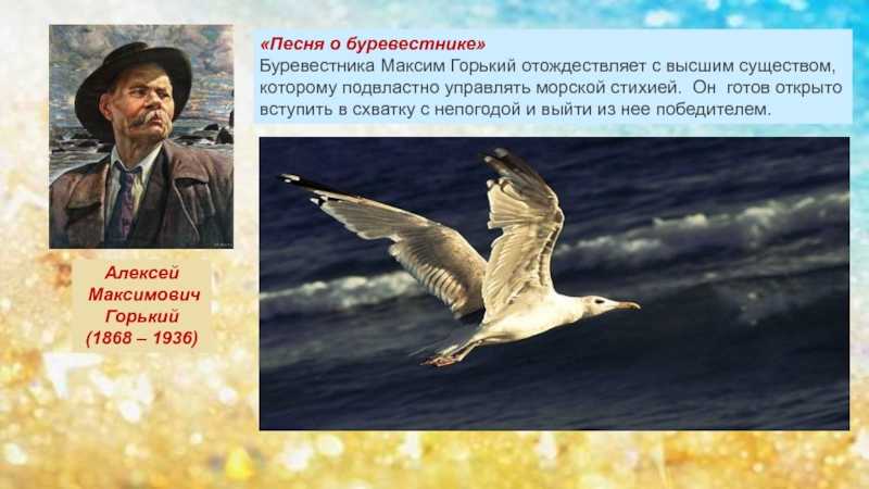 Анализ произведения песня о буревестнике горького сочинение
