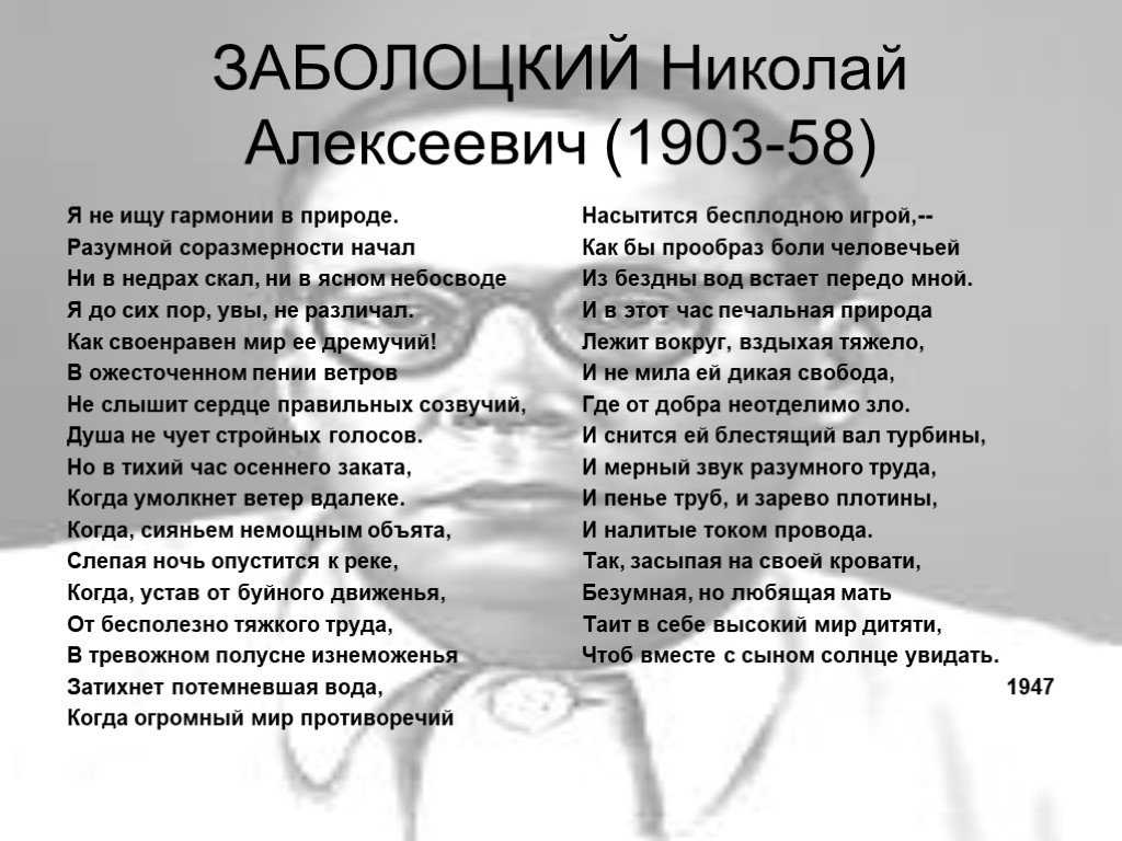 Анализ я не ищу гармонии - тема, идея, композиция стиха