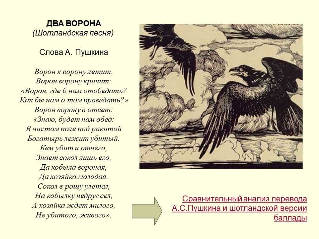 Ворону летит пушкин