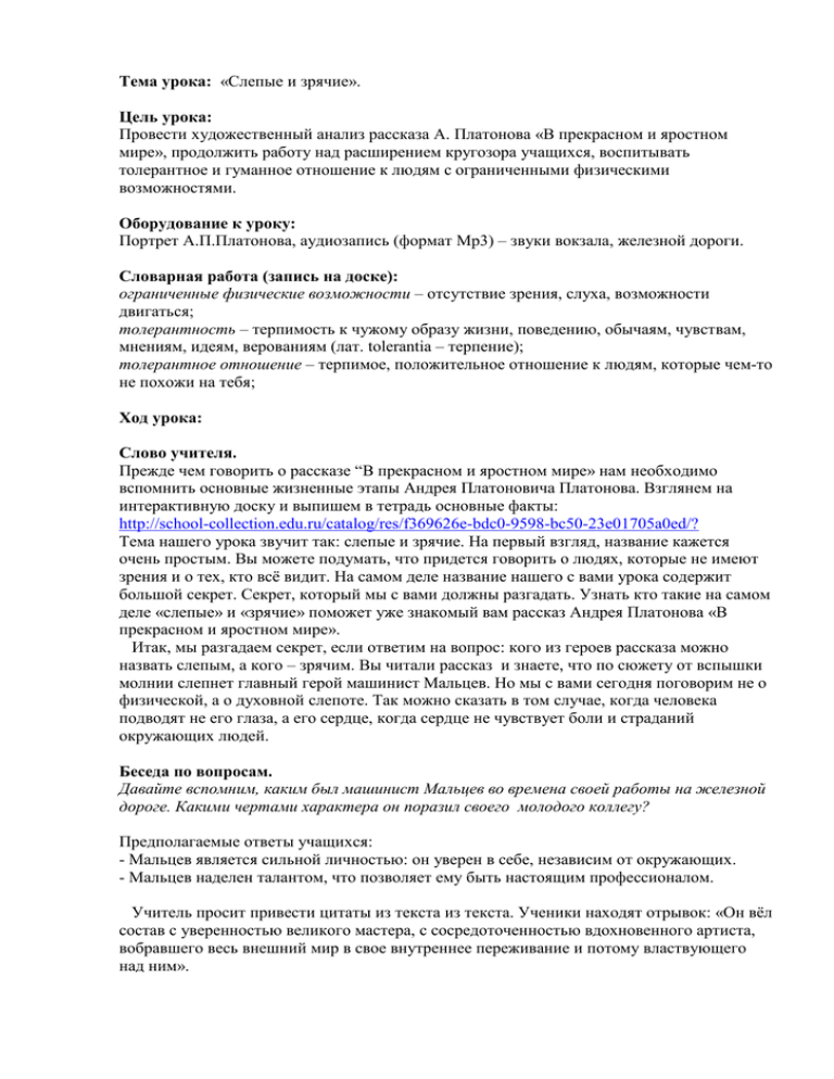 В прекрасном и яростном мире: смысл, краткое содержание, анализ