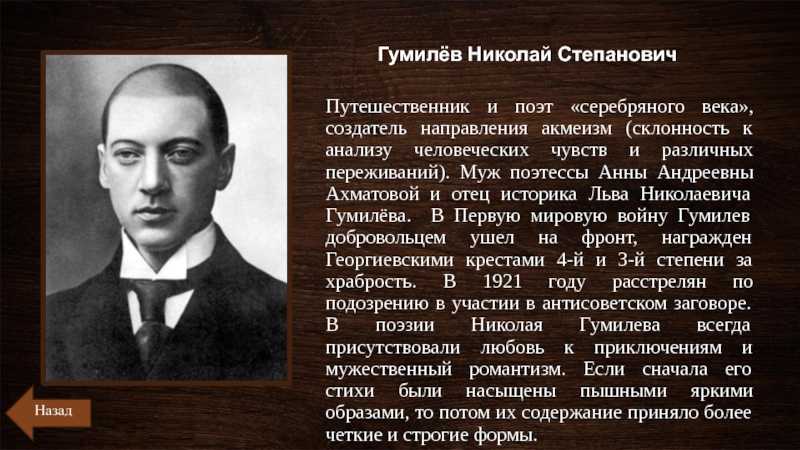 Гумилев история