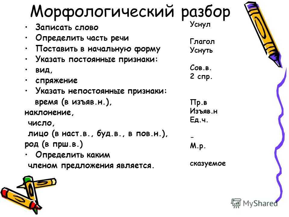 Морфологический разбор слов — как правильно делать?