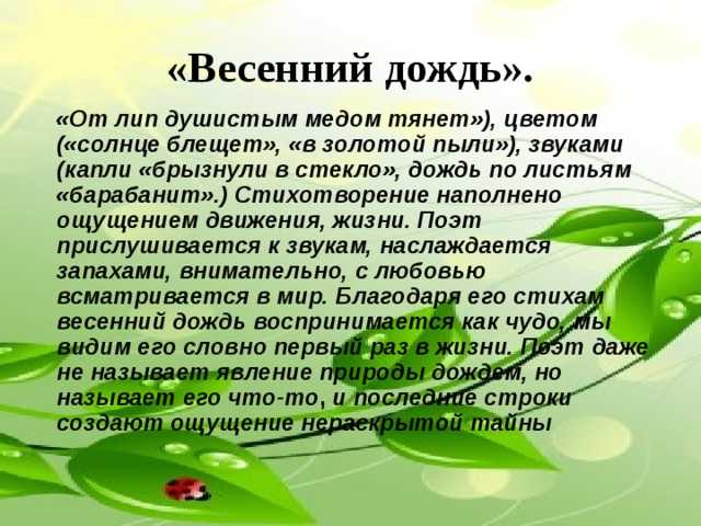 Весна – это чудесный, благодатный период пробуждения природы Это время, когда тает последний снег, теплые солнечные лучи прогревают замерзшую землю, на деревьях прорастают молодые зеленые листочки,