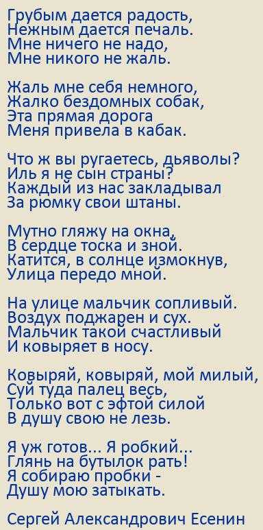 Стихи есенина - лучшие стихотворения сергея есенина...