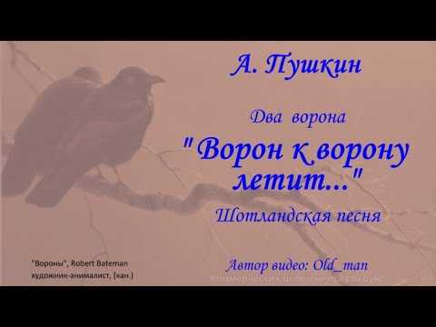 «ворон к ворону летит…» александр пушкин: читать текст, анализ стихотворения