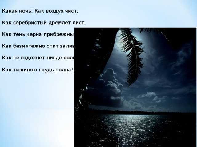 Анализ стихотворения «вечер» фета