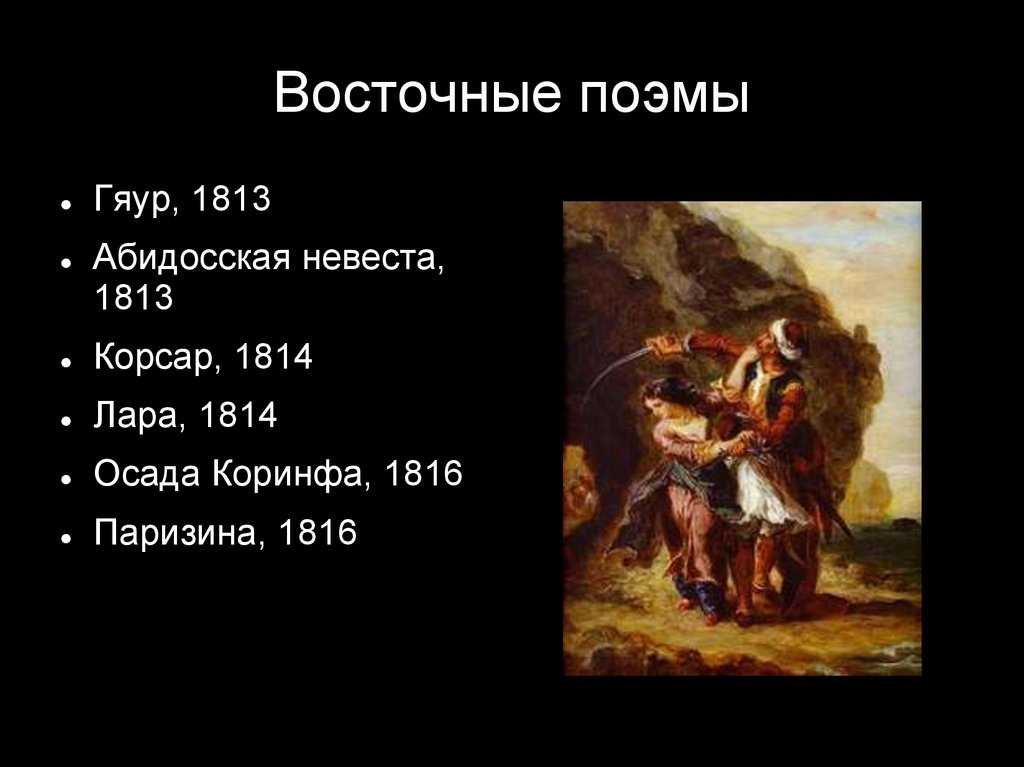 Восточные поэмы байрона проблематика и поэтика корсар. «корсар», анализ поэмы байрона, сочинение – сочинение любую на тему
