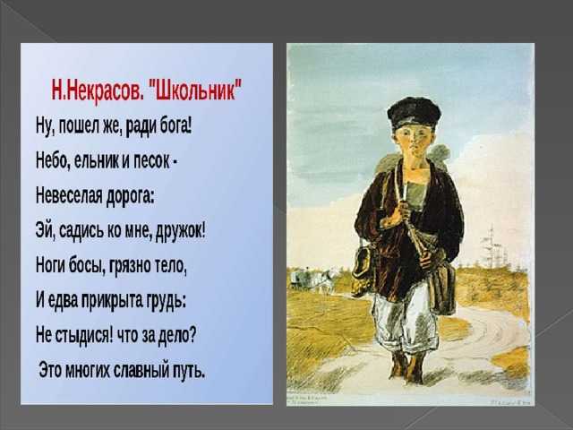 Николай некрасов – школьник