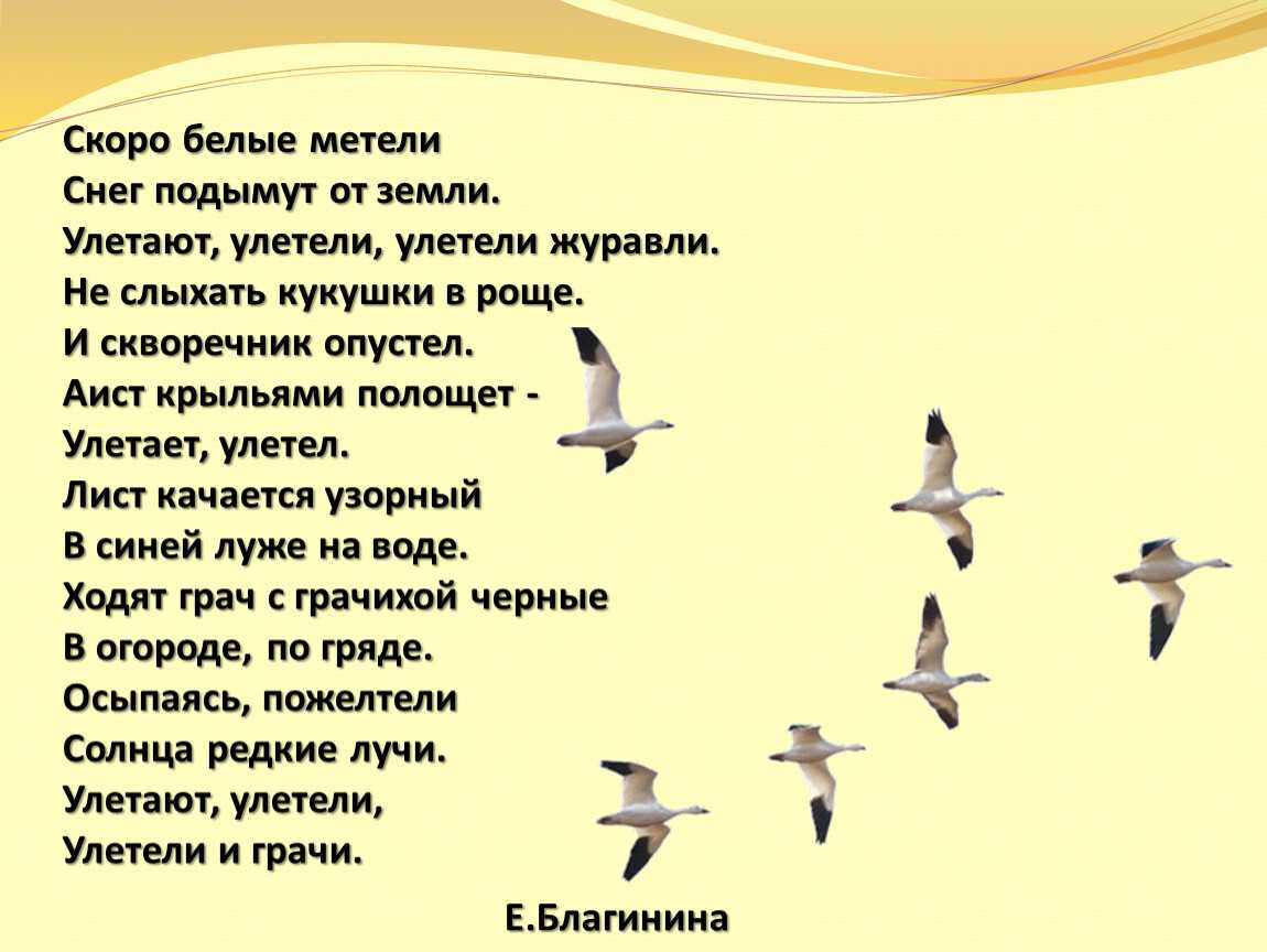 Благинина стихи для детей